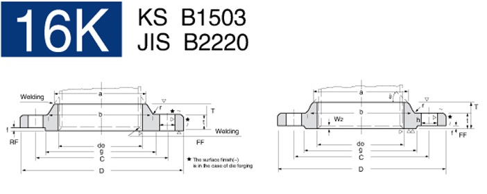 KS B1503 Steel Welding Pipe Flanges